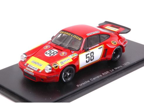 Spark Model S5088 PORSCHE CARRERA RSR N.58 5th LM 1975 FITZPATRICK-VAN LENNEP-SCHURTI 1:43 Modellino