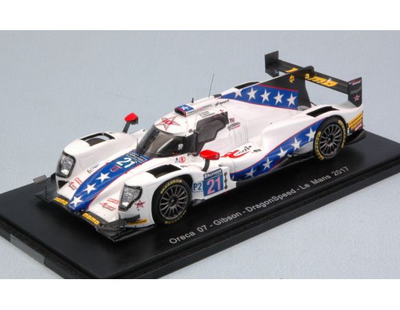 Spark Model S5808 ORECA 07 GIBSON N.21 15th LM 2017 HEDMAN-HANLEY-ROSENQVIST 1:43 Modellino