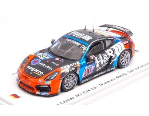 Spark Model SG331 PORSCHE CAYMAN GT4 N.307 NURBUR.2017 BOHR/GROSSE-MAXIMILIAN-SCHRAMM 1:43 Modellino