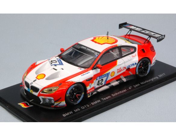 Spark Model SG362 BMW M6 GT3 N.42 4th 24 H NURBURGRING 2017 WITTMAN-BLOMQVIST-FARFUS 1:43 Modellino