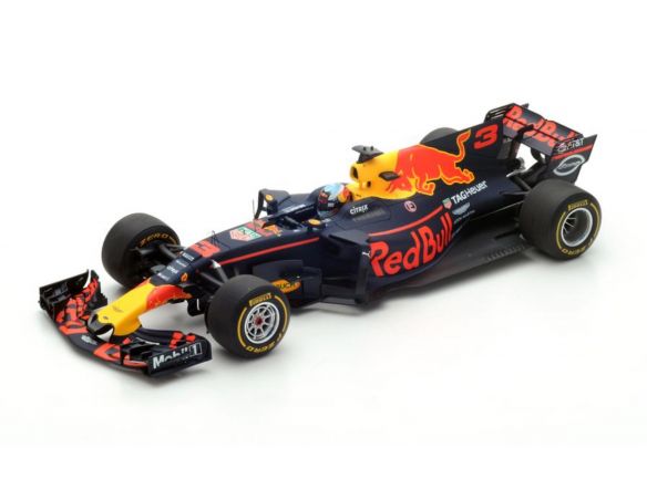 Spark Model S18304 RED BULL TAG HEUER RB13 D.RICCIARDO 2017 N.3 3rd SPANISH GP 1:18 Modellino