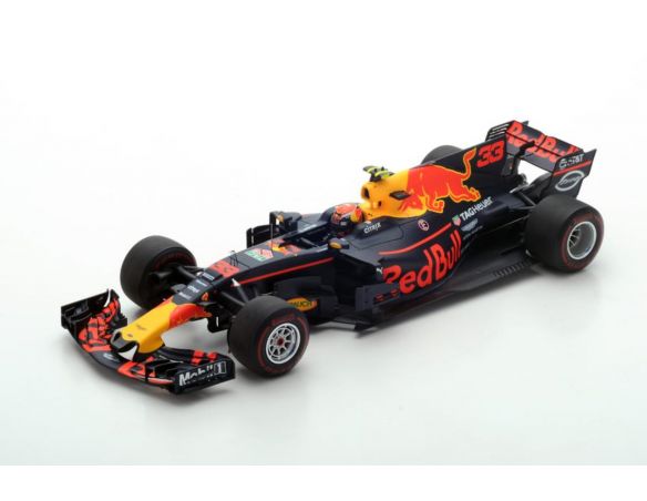 Spark Model S18311 RED BULL M.VERSTAPPEN 2017 N.33 WINNER MALAYSIAN GP 1:18 Modellino