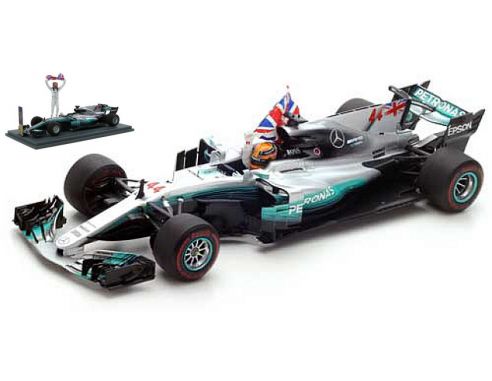 Spark Model S18312 MERCEDES F1 WO8 L.HAMILTON 2017 N.44 WORLD CHAMPION MEXICAN GP 1:18 Modellino