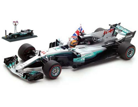 Spark Model S18312 MERCEDES F1 WO8 L.HAMILTON 2017 N.44 WORLD CHAMPION MEXICAN GP 1:18 Modellino