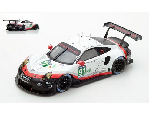 Spark Model S18329 PORSCHE 911 RSR N.91 21th LM 2017 LIETZ-MAKOWIECKI PILET 1:18 Modellino