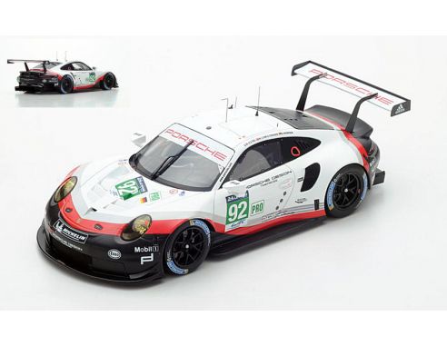 Spark Model S18330 PORSCHE 911 RSR N.92 DNF LM 2017 CHRISTENSEN-ESTRE-WERNER 1:18 Modellino