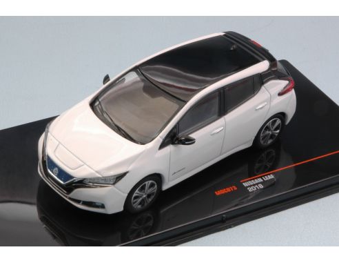 Ixo model MOC073 NISSAN LEAF 2018 WHITE 1:43 Modellino