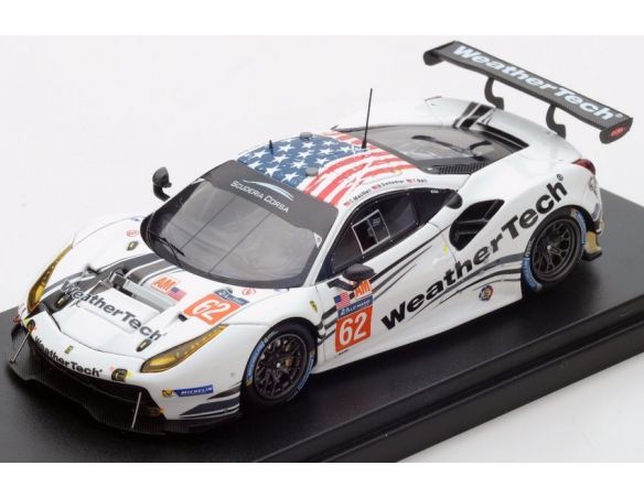 Looksmart LSLM073 FERRARI 488 GTE N.62 29th LM 2017 C.MAC NEIL-B.SWEEDLER-T.BELL 1:43 Modellino