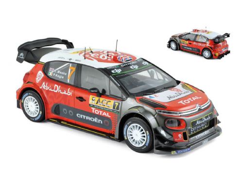 Norev NV181634 CITROEN C3 WRC N.7 WINNER SPAIN RALLY K.MEEKE-P.NAGLE 1:18 Modellino