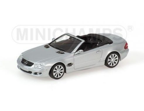 Minichamps PM400036130 MERCEDES SL 2005 SILVER 1:43 Modellino
