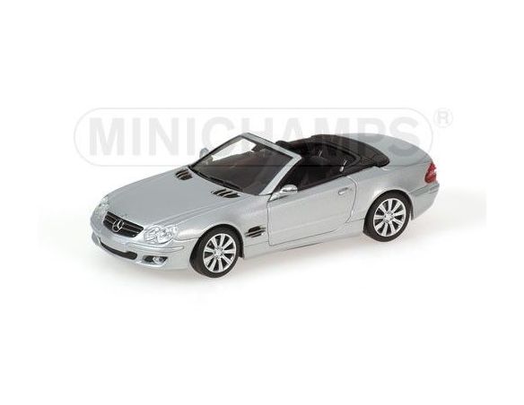 Minichamps PM400036130 MERCEDES SL 2005 SILVER 1:43 Modellino