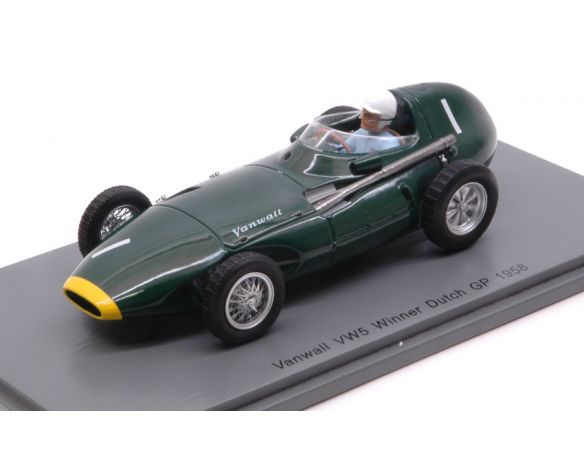 Spark Model S4870 VANWALL VW57 STIRLING MOSS 1958 N.1 WINNER DUTCH GP 1:43 Modellino