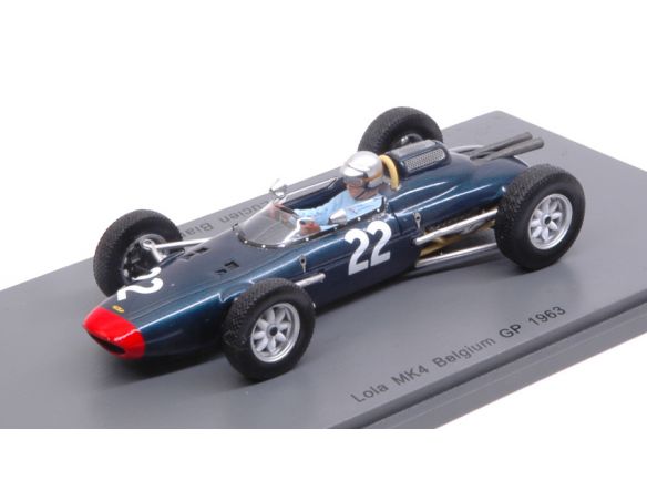 Spark Model S5330 LOLA MK4 L.BIANCHI 1963 N.22 ACCIDENT BELGIUM GP 1:43 Modellino