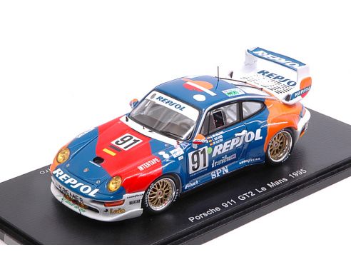 Spark Model S5512 PORSCHE 911 GT2 N.91 ACCIDENT LM 1995 A.D'ORL.BORBON-T.SALDANA-DE CASTRO Modellino