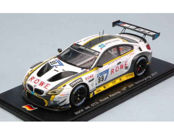 Spark Model SG363 BMW M6 GT3 N.99 10th 24 H NURBURGRING 2017 ENG-MARTIN-BUSSENG 1:43 Modellino