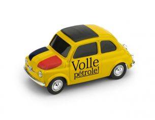 Brumm BMBR061 FIAT 500 BRUMS BELGIO VOLLE PETROLE/EEN FRIET JE STEKEN? 1:43 Modellino