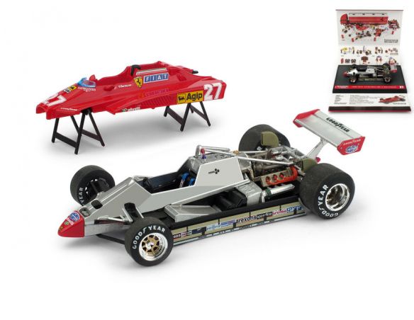 Brumm BMP011 FERRARI 126 C2 G.VILLENEUVE 1982 N.27 SAN MARINO GP APRIBILE LIM.500 Modellino