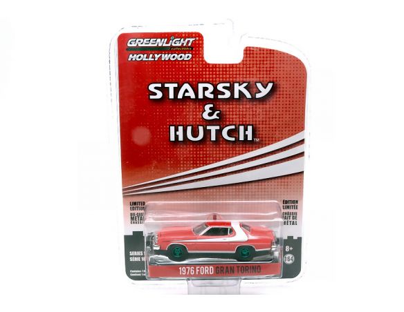 Greenlight GREEN44780GR FORD GRAN TORINO STARSKY & HUTCH 1975-79 GREEN WHEELS SERIES 1:64 Modellino
