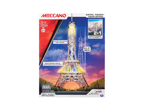 Meccano MEC6024900 TOUR EIFFEL/BROOKLYN BRIDGE Modellino