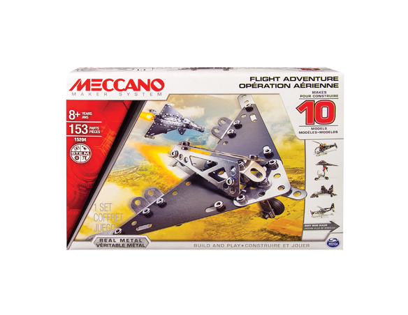 Meccano MEC6026717 AEREO FLIGHT ADVENTURE 10 IN 1 PZ.153 Modellino
