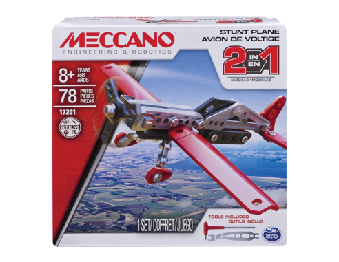 Meccano MEC6036041 AEREO STUNT PLANE 2 IN 1 PZ.78 Modellino
