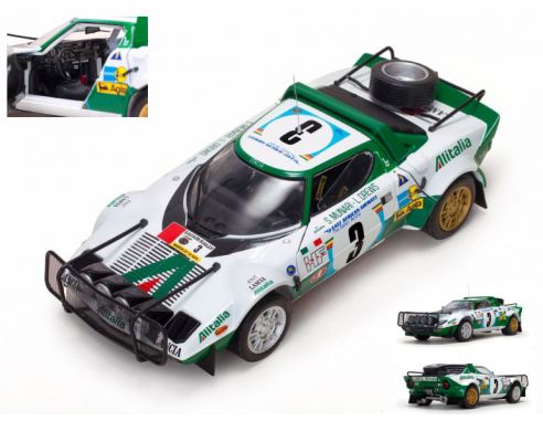 SunStar SS4566 LANCIA STRATOS HF N.3 2nd SAFARI RALLY 1975 S.MUNARI-L.DREWS 1:18 Modellino