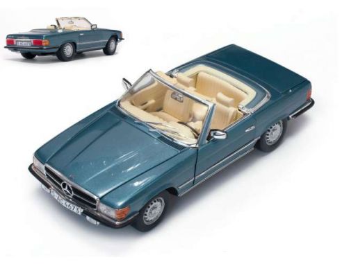 SunStar SS4673 MERCEDES 350 SL 1977 LIGHT BLUE METALLIC 1:18 Modellino