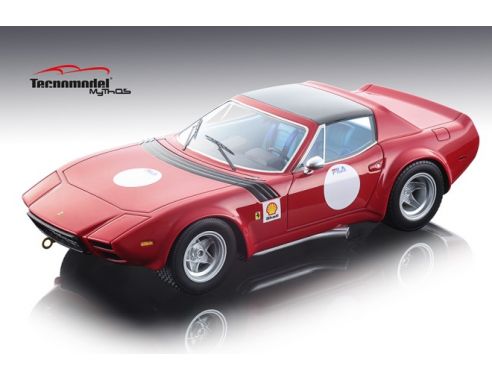 Tecnomodel TMD1894B FERRARI GTB/4 MICHELOTTI PRESS VERSION RED W/BLACK ROOF 1:18 Modellino