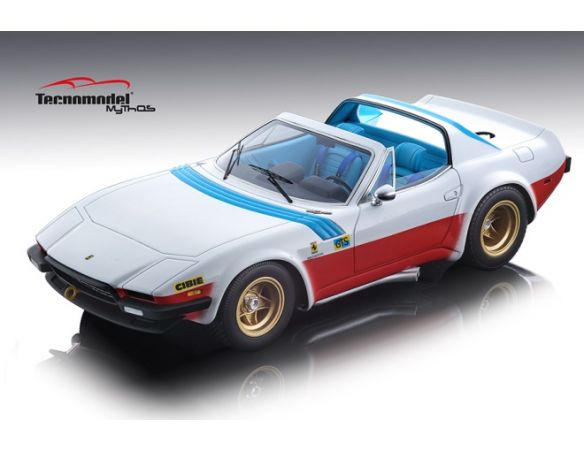 Tecnomodel TMD1894C FERRARI GTB/4 MICHELOTTI NART LE MANS PRESS VERSION 1975 OPEN ROOF 1:18 Modellino