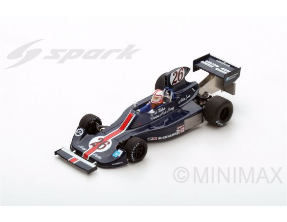 Spark Model S2240 HESKETH 308 A.JONES 1975 N.26 RETIRED MONACO GP 1:43 Modellino