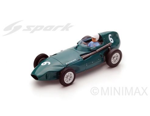 Spark Model S4871 VANWALL VW57 STUART LEWIS-EVANS 1958 N.6 3rd BELGIAN GP 1:43 Modellino