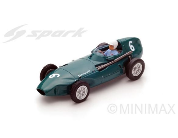 Spark Model S4871 VANWALL VW57 STUART LEWIS-EVANS 1958 N.6 3rd BELGIAN GP 1:43 Modellino