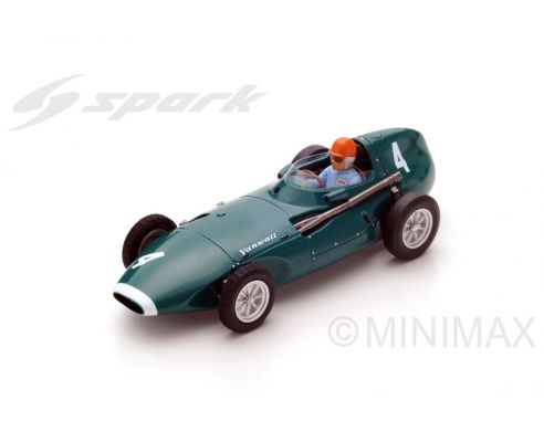 Spark Model S4872 VANWALL VW5 T.BROOKS 1958 N.4 WINNER BELGIUM GP 1:43 Modellino