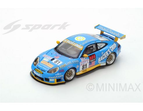 Spark Model S5517 PORSCHE 996 GT3 RS N.81 16th LM 2002 K.BUCKLER-T.BERNHARD-L.LUHR 1:43 Modellino
