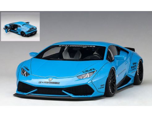 Auto Art / Gateway AA79122 LAMBORGHINI HURACAN LIBERTY WALK METALLIC SKY BLUE 1:18 Modellino