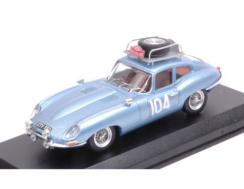 Best Model BT9711 JAGUAR E TYPE COUPE' N.104 RETIRED R.PINDER-C.POLLARD 1:43 Modellino