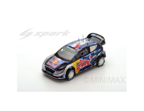 Spark Model S5166 FORD FIESTA N.1 WINNER PORTUGAL 2017 S.OGIER-J.INGRASSIA 1:43 Modellino