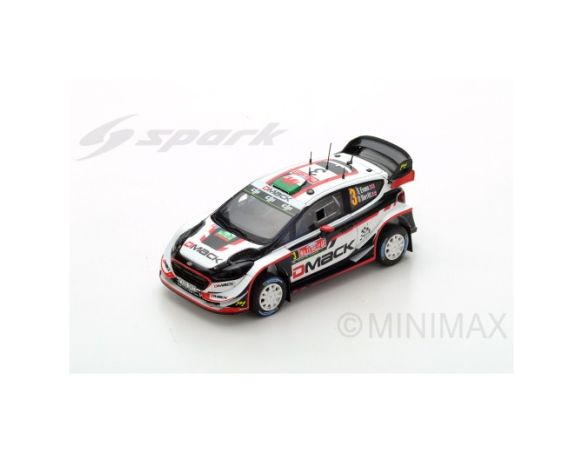 Spark Model S5174 FORD FIESTA WRC N.3 WINNER GREAT BRITAIN 2017 E.EVANS-D.BARRIT 1:43 Modellino