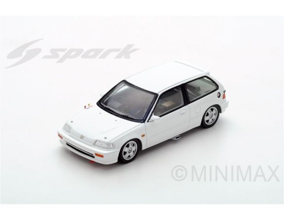 Spark Model S5458 HONDA CIVIC EF3 GROUP A 1988 WHITE 1:43 Modellino