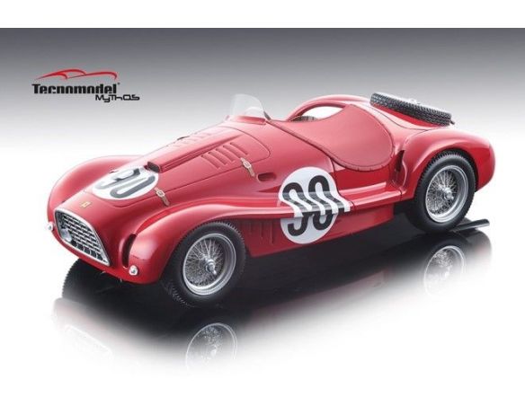 Tecnomodel TMD1881C FERRARI 225 S SPYDER VIGNALE N.90 3rd GP MONACO 1952 STAGN./BIOND.1:18 Modellino