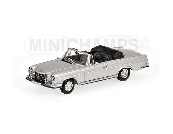 Minichamps PM400038130 MERCEDES 280 SE CABRIO'70 SILV.1:43 Modellino