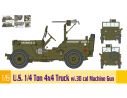 Dragon D75050 U.S. 1/4 TON 4x4 TRUCK W/.30-CAL MACHINE GUN KIT 1:6 Modellino