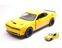 Motormax MTM79350Y DODGE CHALLENGER SRT HELLCAT WIDEBODY 2018 YELLOW 1:24 Modellino