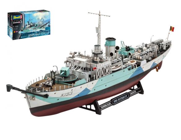 Revell RV05158 FLOWER CLASS CORVETTE HMS BUTTERCUP KIT 1:144 Modellino