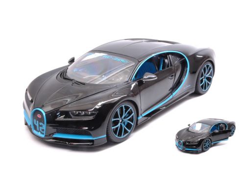 BBURAGO BU11040BK BUGATTI CHIRON 2016 42 SECONDS 1:18 Modellino