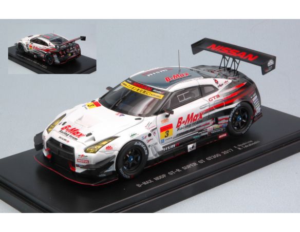 Ebbro EB45525 NISSAN GT-R N.3 6th FUJI SUPER GT300 2017 K.HOSHINO-B.TAKABOSHI 1:43 Modellino