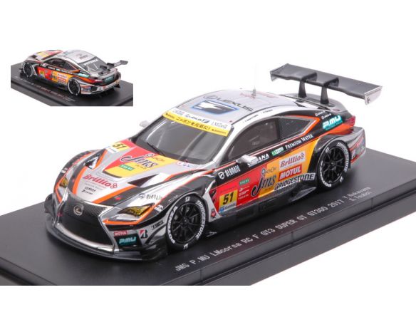 Ebbro EB45536 LEXUS RC F N.51 3rd SUPER GT300 2017 Y.NAKAYAMA-S.TSUBOI 1:43 Modellino