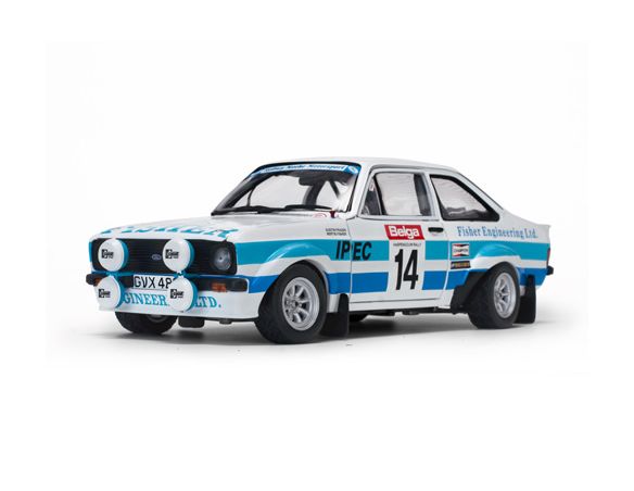 SunStar SS4498 FORD ESCORT II RS1800 N.14 7th HASPENGOUWRALLY 1981 FISHER-FRAZER 1:18 Modellino