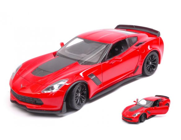 Welly WE24085R CHEVROLET CORVETTE Z06 RED 1:24 Modellino