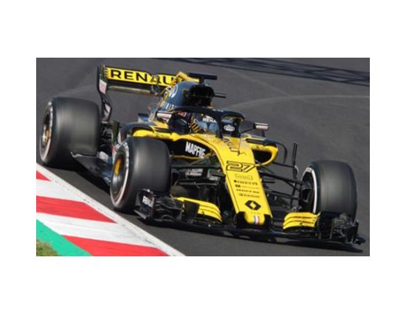 Spark Model S6057 RENAULT F1 R.S.18 N.HULKENBERG 2018 N.27 6th CHINESE GP 1:43 Modellino